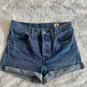 Dark Wash Levis Shorts